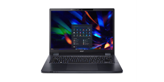 Acer TravelMate P4 TMP414-53G-78YY Intel® Core™ i7 i7-1355U Laptop 14" WQXGA 32 GB DDR4-SDRAM 512 GB SSD NVIDIA GeForce RTX 2050 Wi-Fi 6 (802.11ax) Windows 11 Pro Blue