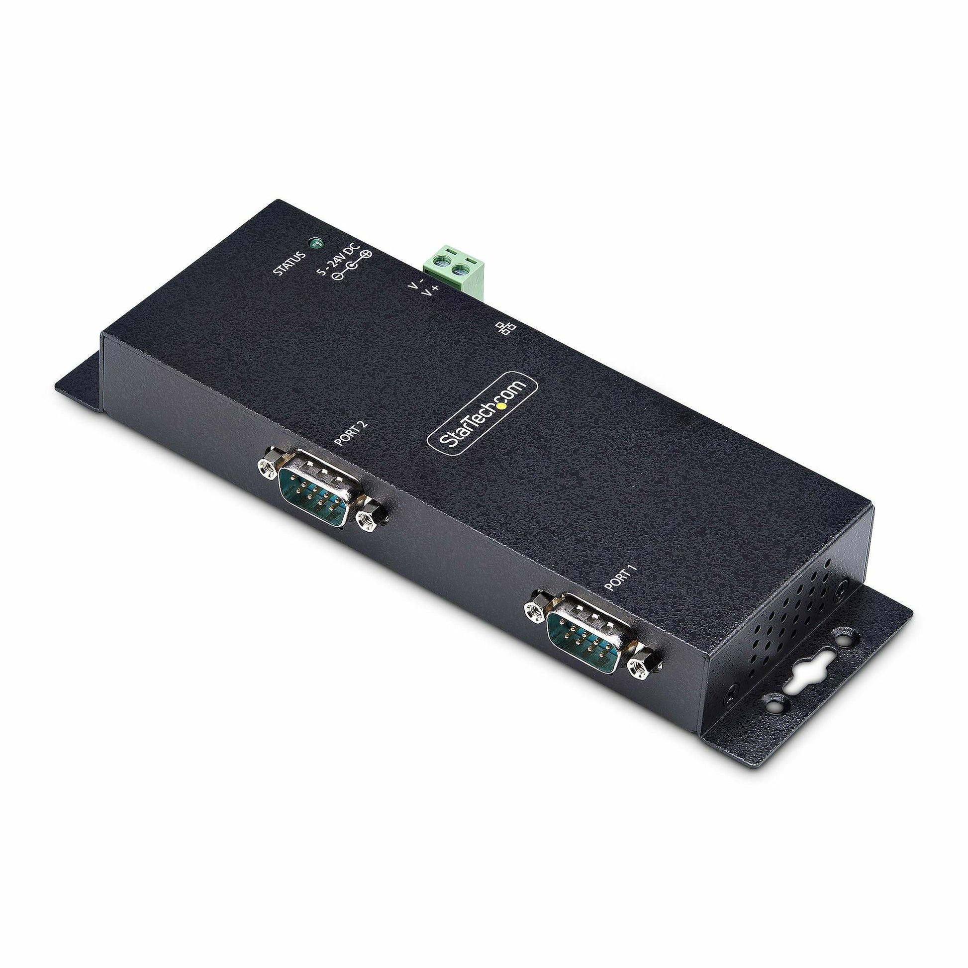 StarTech.com I23-SERIAL-ETHERNET serial converter/repeater/isolator RS-232 RJ-45 Black