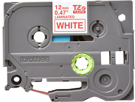 Brother TZE232G label-making tape Red on white TZe