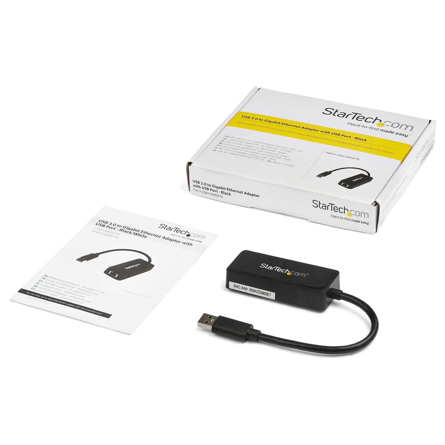StarTech.com USB31000SPTB network card Ethernet 5000 Mbit/s