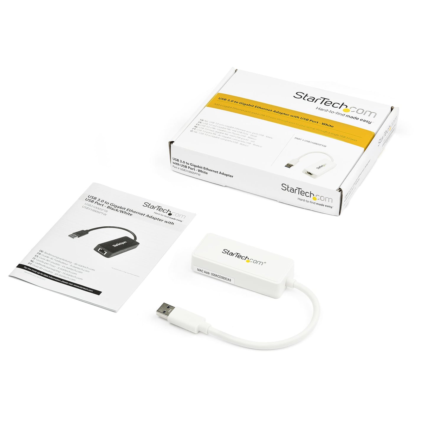 StarTech.com USB31000SPTW network card USB 5000 Mbit/s