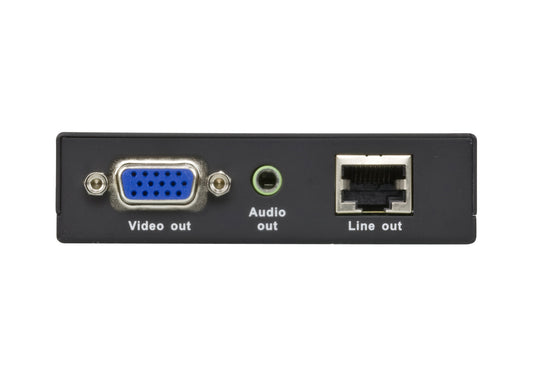 ATEN VE172R AV extender AV receiver Black