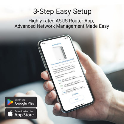 ASUS ZenWiFi BT6 Tri-band (2.4 GHz / 5 GHz / 6 GHz) Wi-Fi 7 (802.11be) White 3 Internal