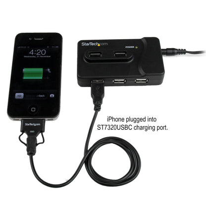 StarTech.com ST7320USBC USB 3.2 Gen 1 (3.1 Gen 1) Type-B 4800 Mbit/s Black