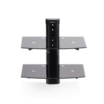 StarTech.com 2B-WALL-MOUNT-SHELF AV equipment shelf Black Glass