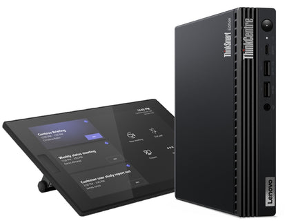 Lenovo ThinkSmart Tiny Kit Intel® Core™ i3 i3-13100T 16 GB DDR4-SDRAM 256 GB SSD Windows 11 IoT Enterprise Mini PC Black
