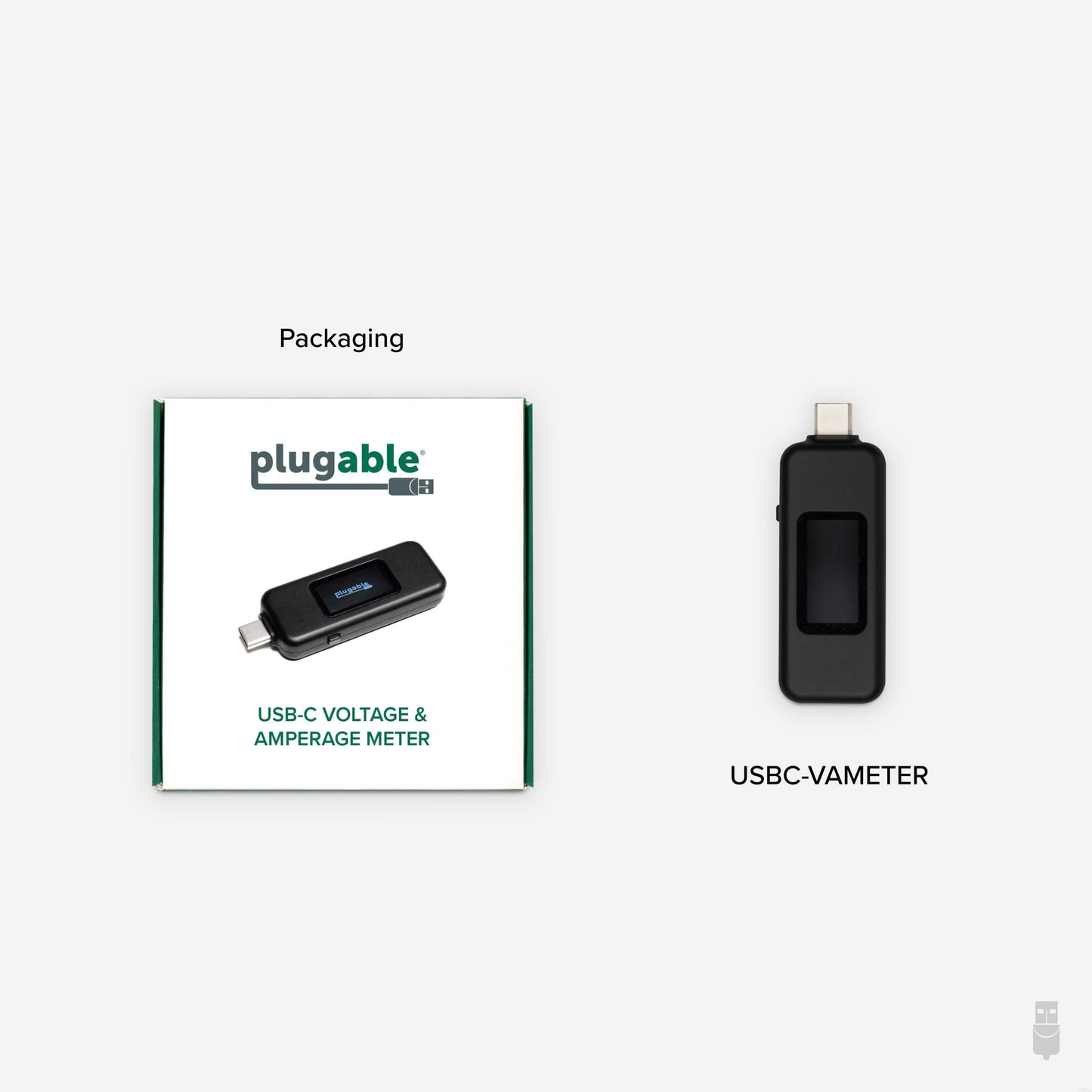 Plugable Technologies USBC-VAMETER power supply tester Black