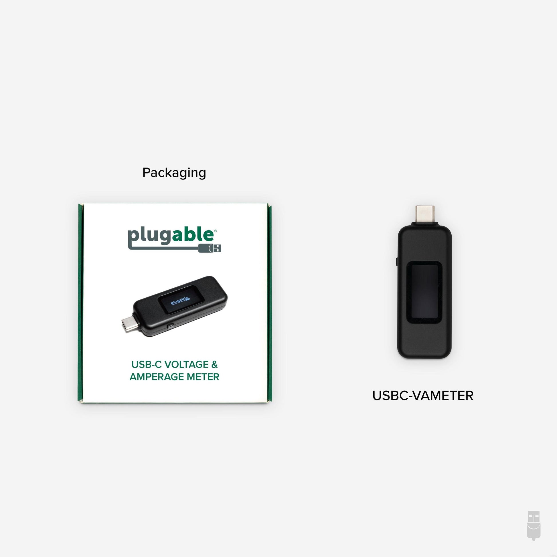 Plugable Technologies USBC-VAMETER power supply tester Black