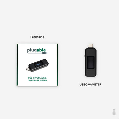 Plugable Technologies USBC-VAMETER power supply tester Black