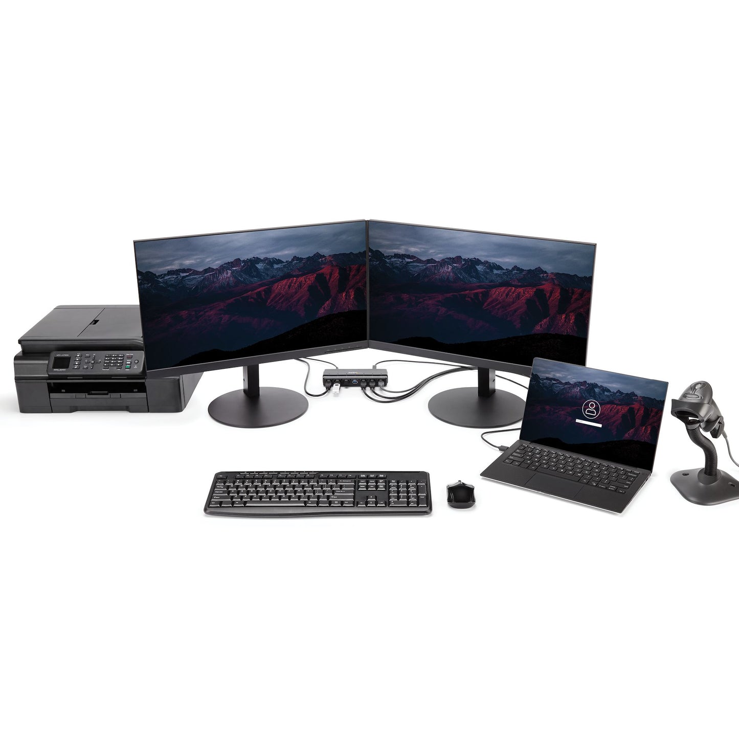 StarTech.com ST7300USB3B interface hub USB 3.2 Gen 1 (3.1 Gen 1) Type-B 5000 Mbit/s Black