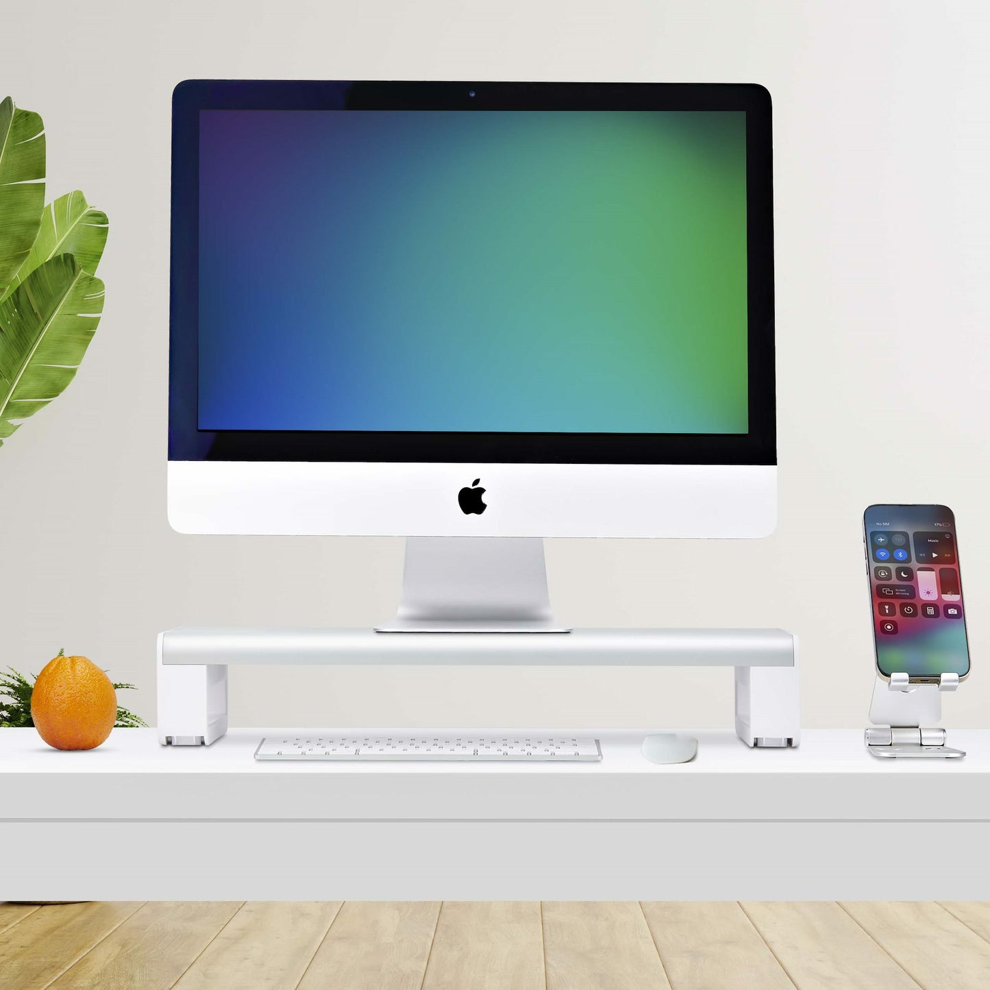 StarTech.com 1MFSW-MONITOR-RISER monitor mount / stand Desk Silver