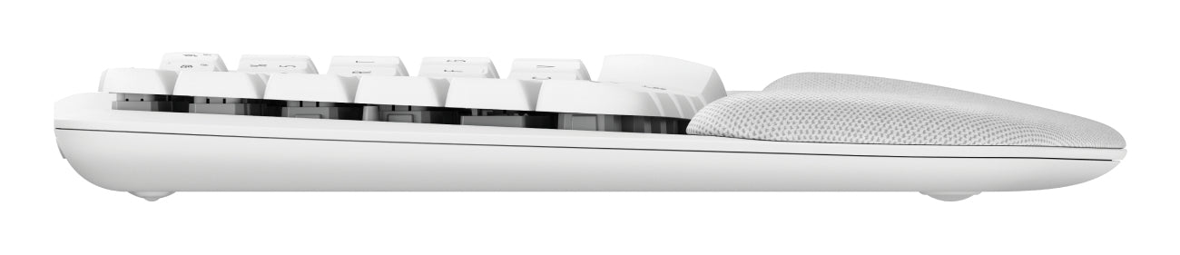 Logitech Wave Keys keyboard Universal RF Wireless + Bluetooth QWERTY English White