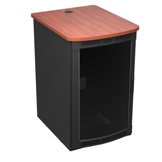 Middle Atlantic Products BGR-25SA27MDK-E0 rack cabinet 25U Freestanding rack Black, Cherry (fruit)