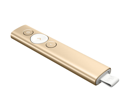 Logitech 910-004860 wireless presenter Bluetooth/RF Gold