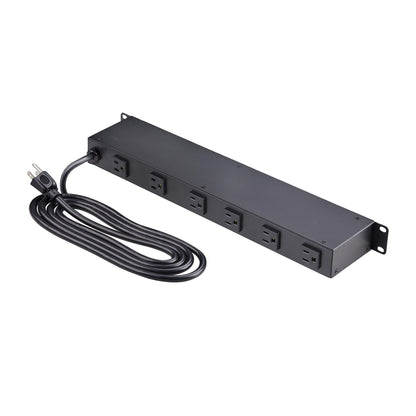 StarTech.com 8NM8-RACK-MOUNT-PDU power distribution unit (PDU) 8 AC outlet(s) 1U Black