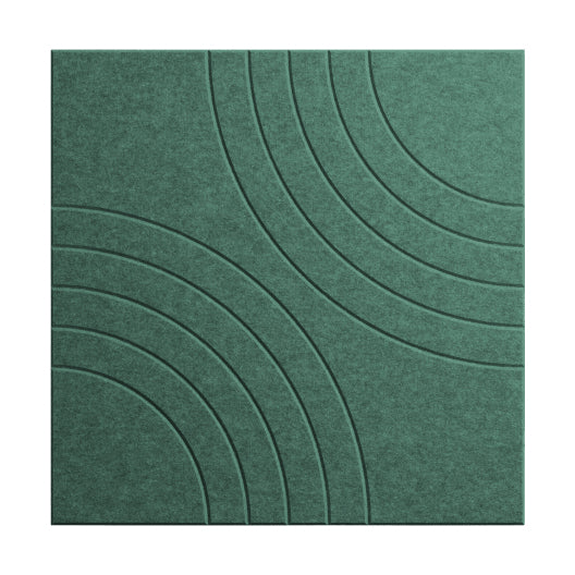 Middle Atlantic Products Focal Point TruTile Acoustic Wall Panel in Emerald Green, Double Arc