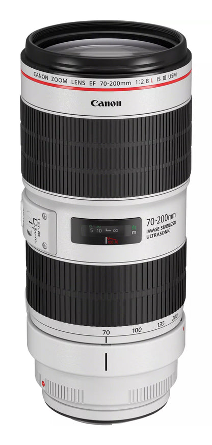 Canon EF 70-200mm f/2.8L IS III USM SLR Telephoto zoom lens Black, White