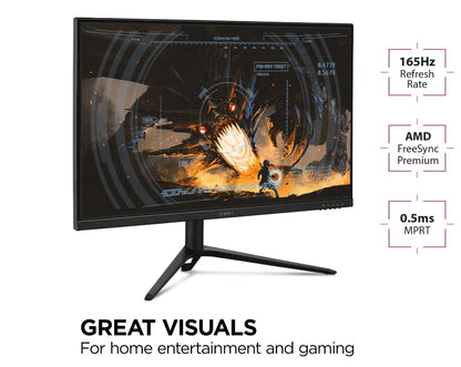 Viewsonic VX Series VX2728J computer monitor 27" 1920 x 1080 pixels Full HD LED Black