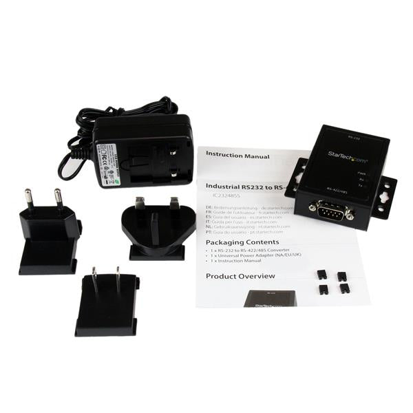 StarTech.com IC232485S serial converter/repeater/isolator RS-232 Black