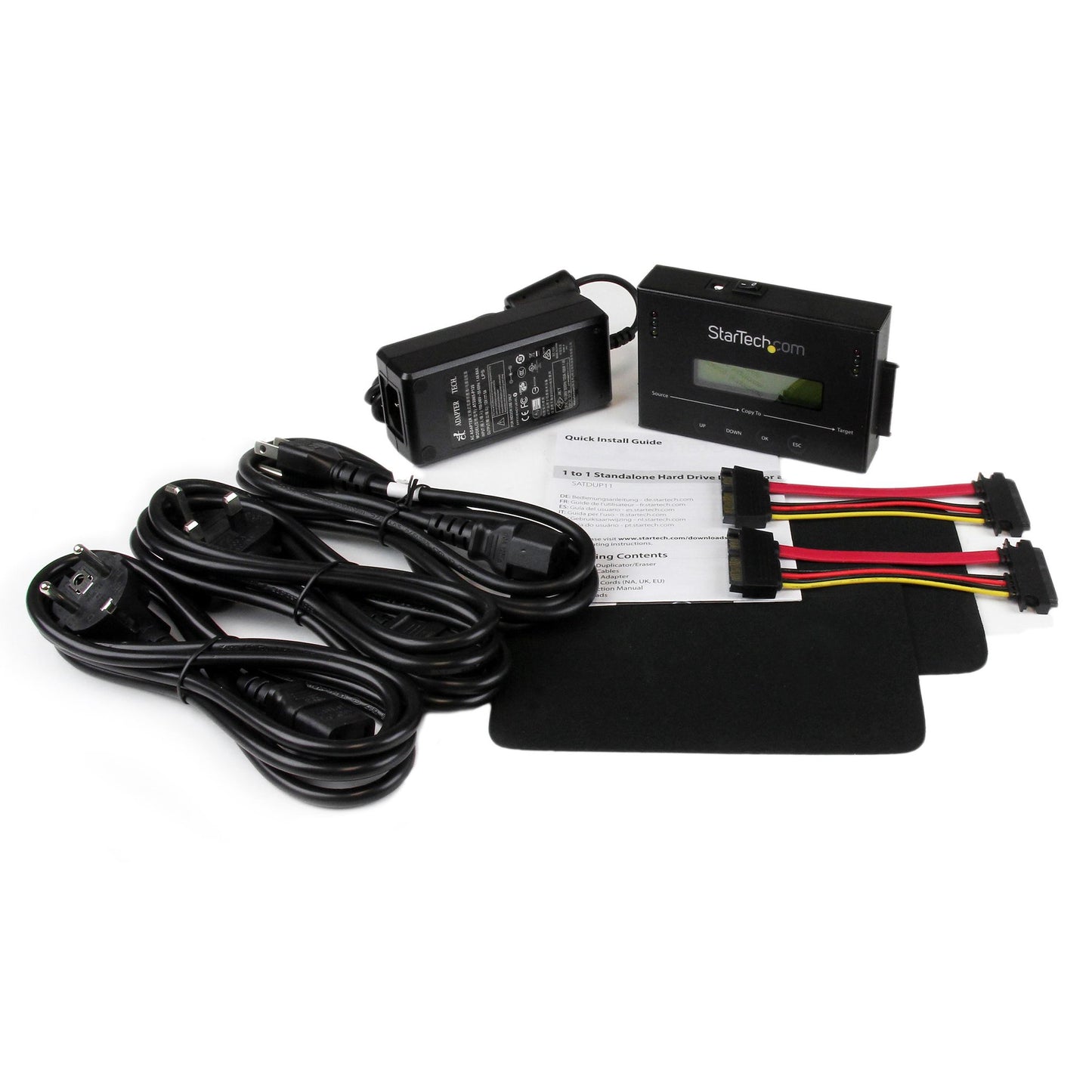 StarTech.com SATDUP11 media duplicator HDD duplicator Black 1 copies