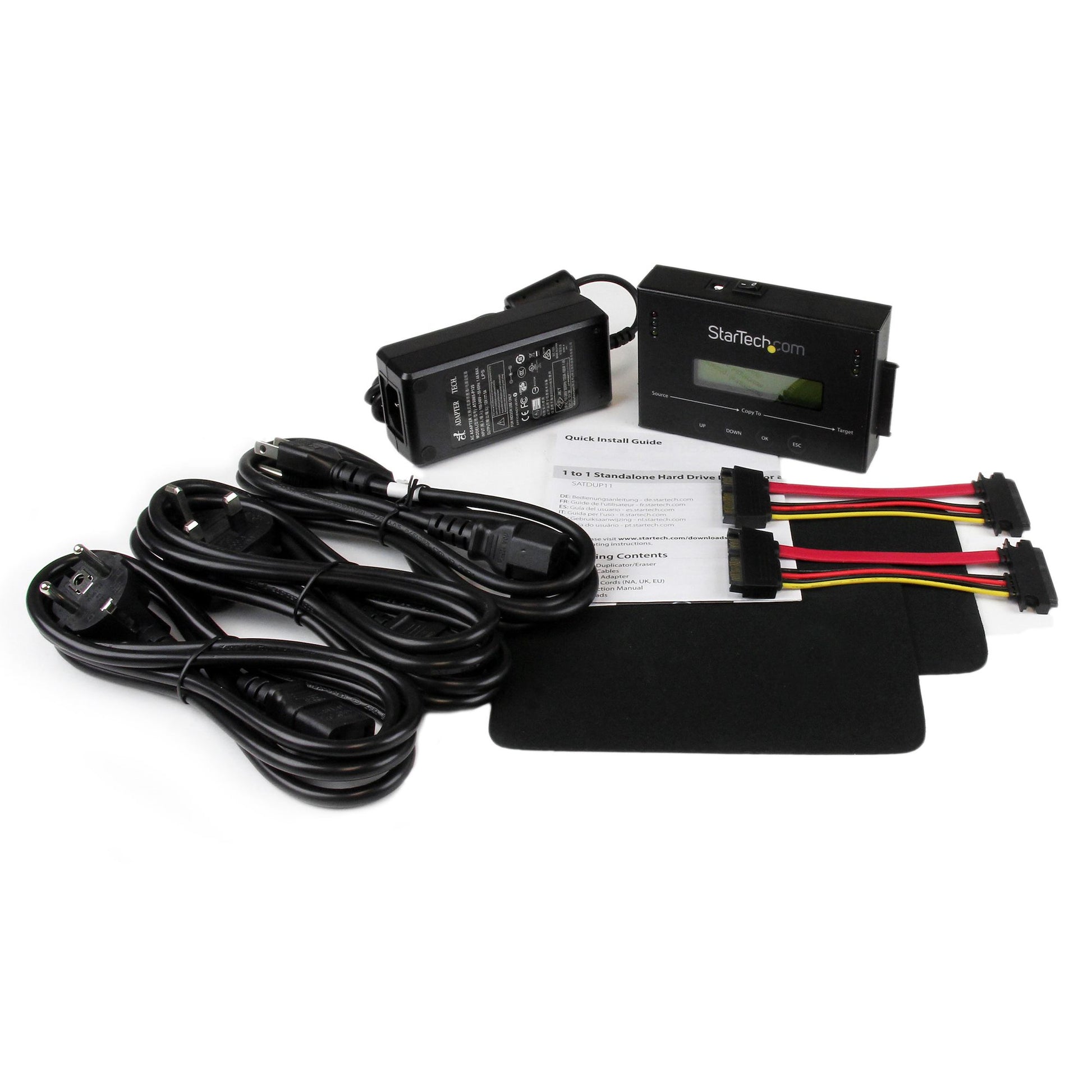 StarTech.com SATDUP11 media duplicator HDD duplicator Black 1 copies