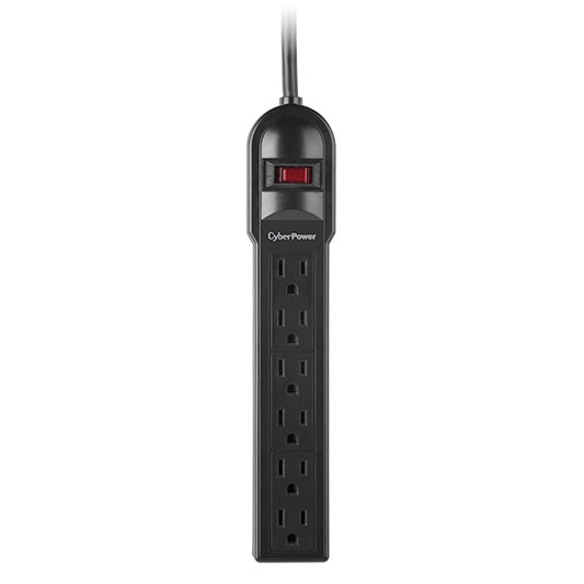 CyberPower CSB606 surge protector Black 6 AC outlet(s) 125 V 72" (1.83 m)