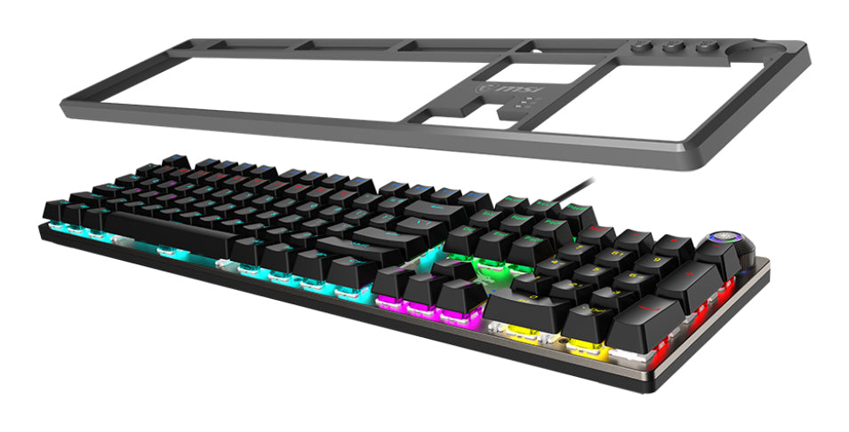 MSI FORGE GK310 keyboard Gaming USB QWERTY US International Black