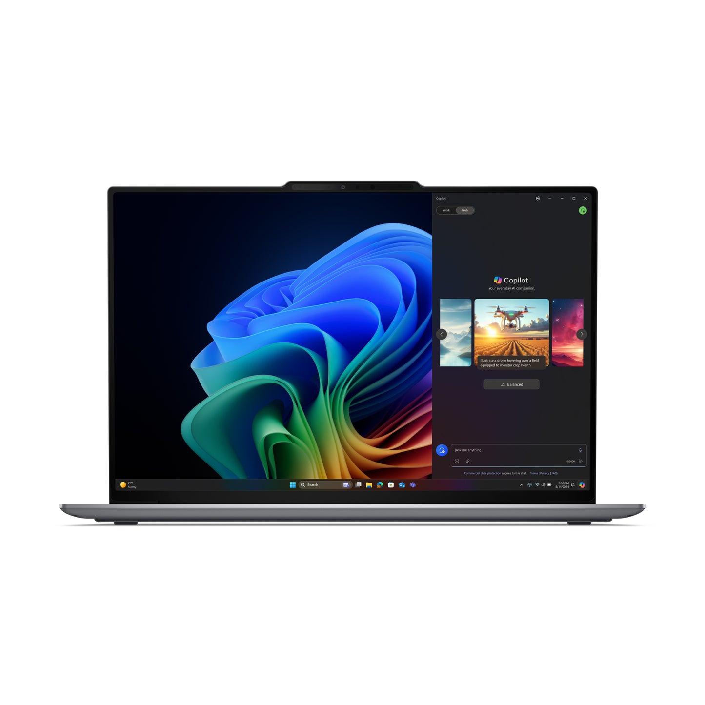 Lenovo ThinkPad X9-15 Gen 1 Copilot+ PC Intel Core Ultra 7 258V Laptop 15.3" Touchscreen 2.8K 32 GB LPDDR5x-SDRAM 1 TB SSD Wi-Fi 7 (802.11be) Windows 11 Pro Gray