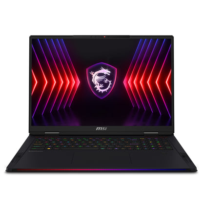 MSI Raider A18 HX A7VIG-022US AMD Ryzen™ 9 7945HX3D Laptop 18" Quad HD+ 32 GB DDR5-SDRAM 1 TB SSD NVIDIA GeForce RTX 4090 Wi-Fi 7 (802.11be) Windows 11 Home Black