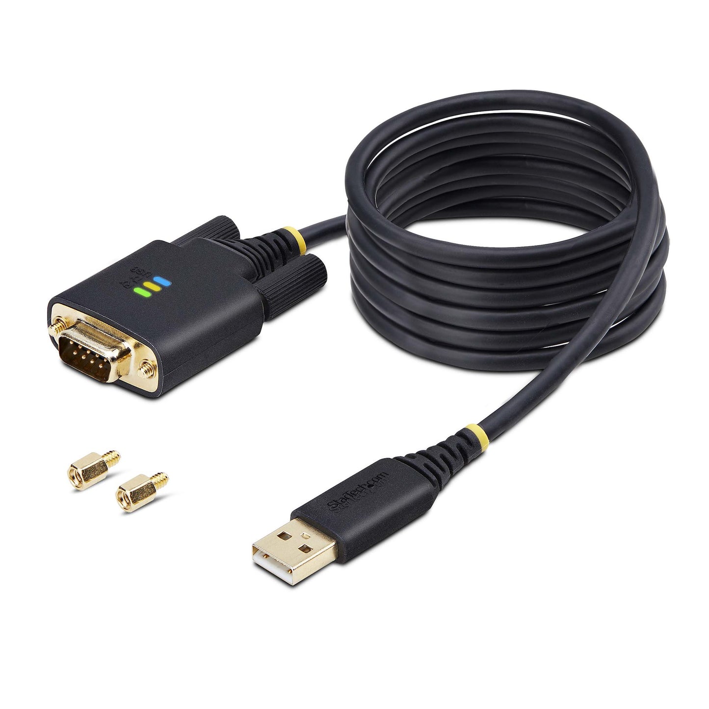 StarTech.com 1P6FFC-USB-SERIAL serial cable Black 78.7" (2 m) USB Type-A DB-9