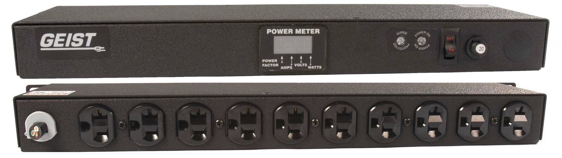 Vertiv Geist SPC104-1025TL power distribution unit (PDU) 10 AC outlet(s) 0U Black