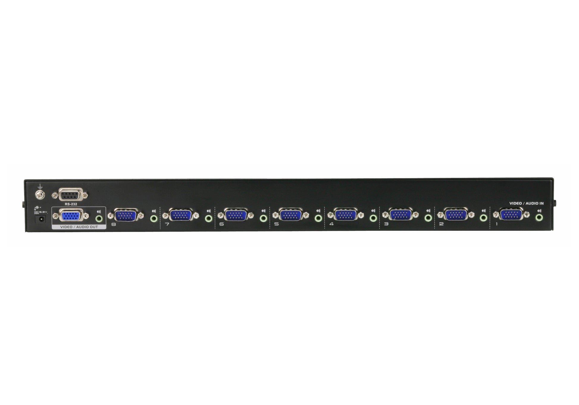 ATEN VS0801A KVM switch Rack mounting Black
