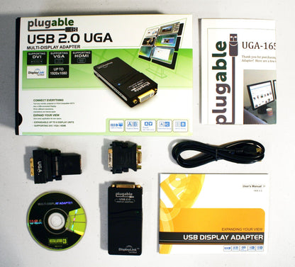 Plugable Technologies UGA-165 USB graphics adapter 1920 x 1080 pixels Black