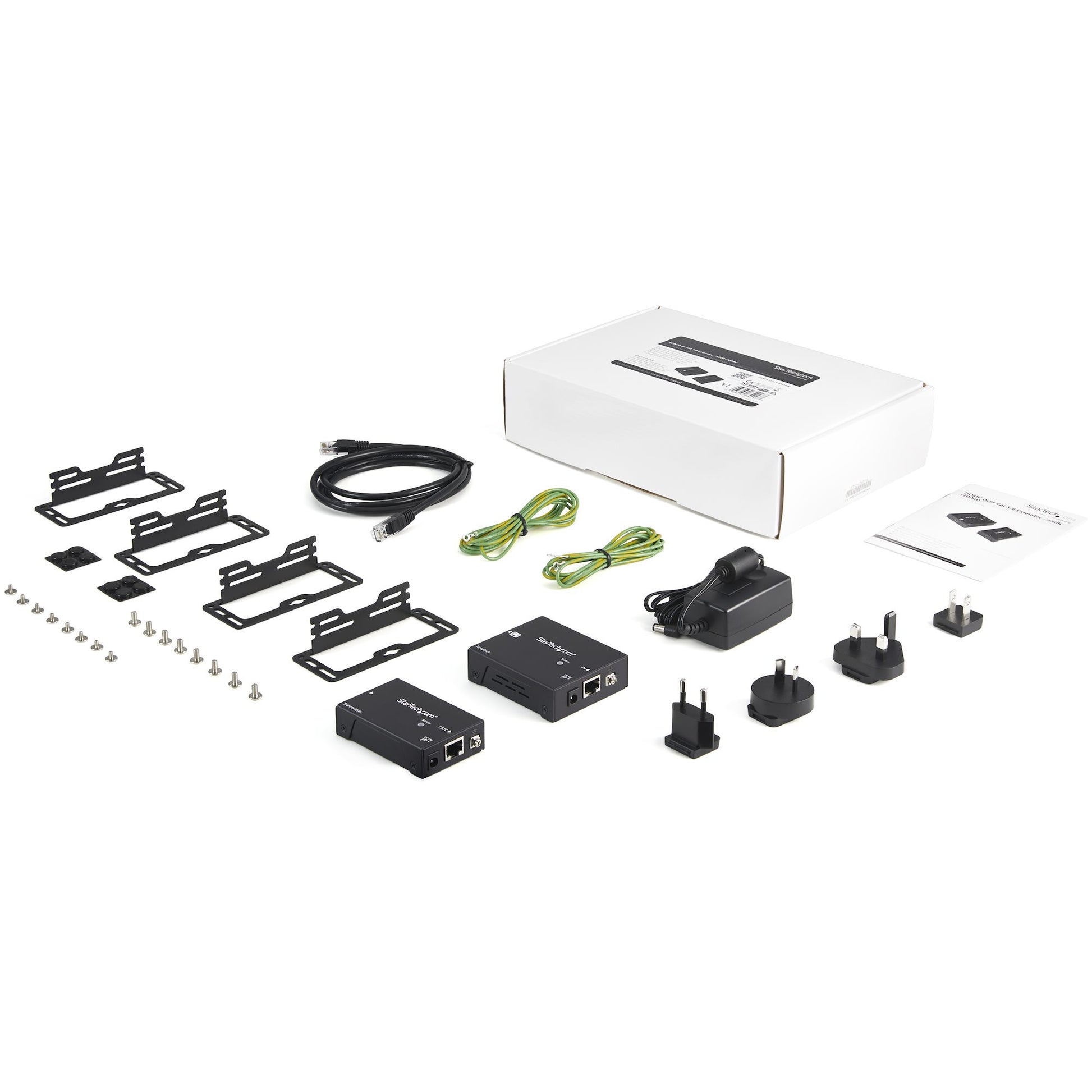 StarTech.com ST121HDBTPW AV extender AV transmitter & receiver Black