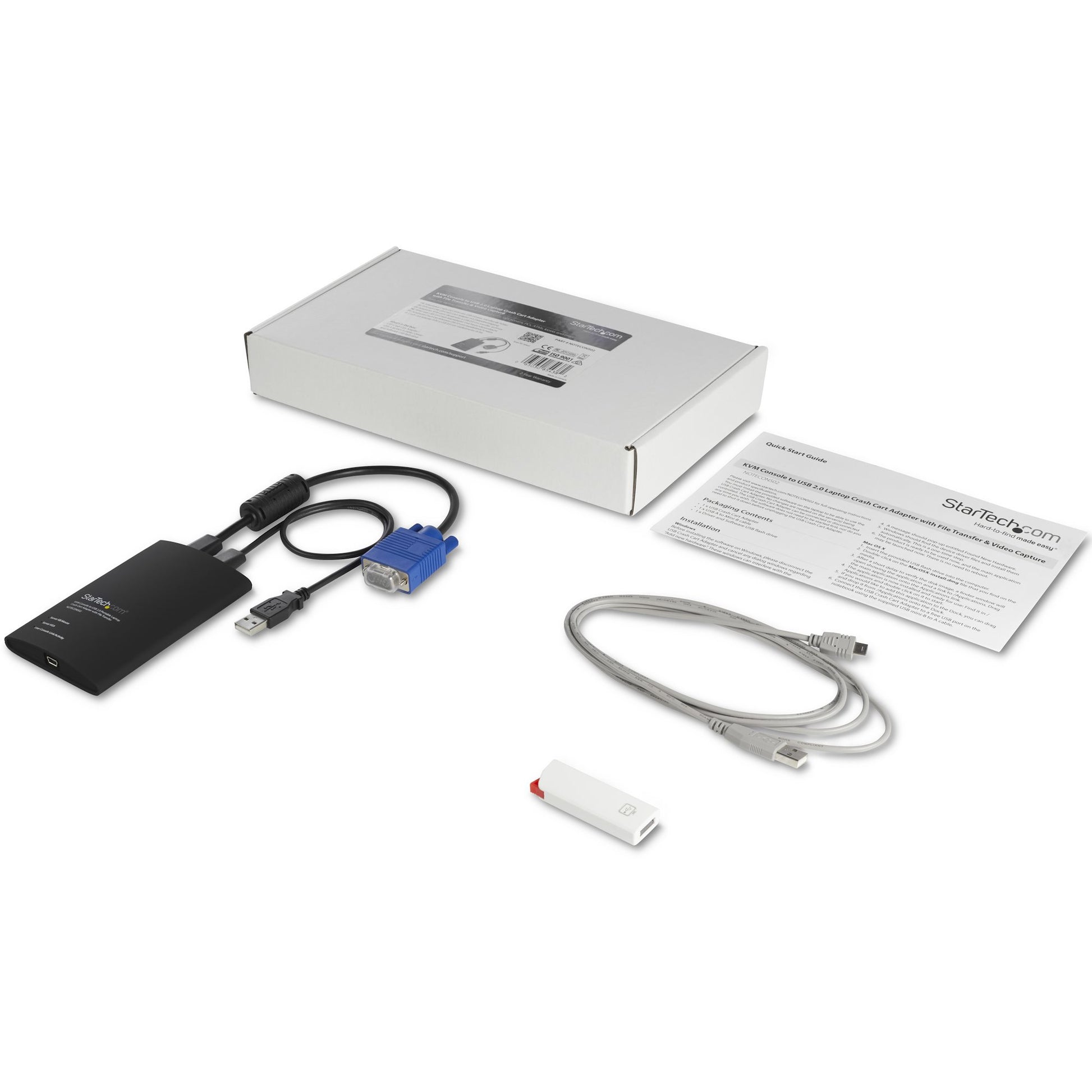 StarTech.com NOTECONS02 KVM switch Black