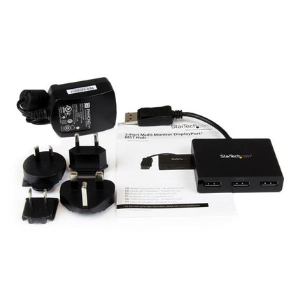 StarTech.com MSTDP123DP video splitter DisplayPort 3x DisplayPort