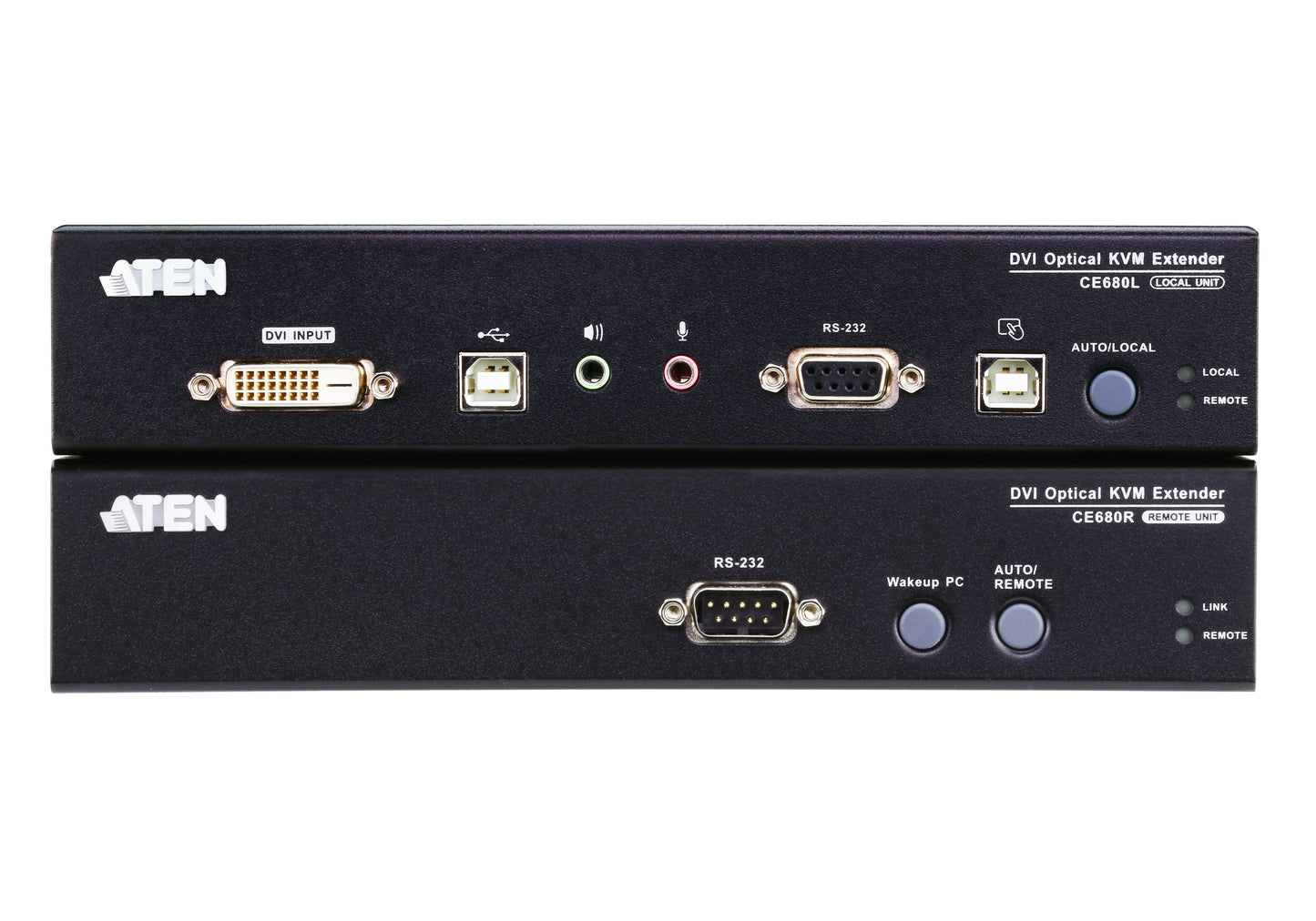 ATEN CE680 KVM switch Rack mounting Black