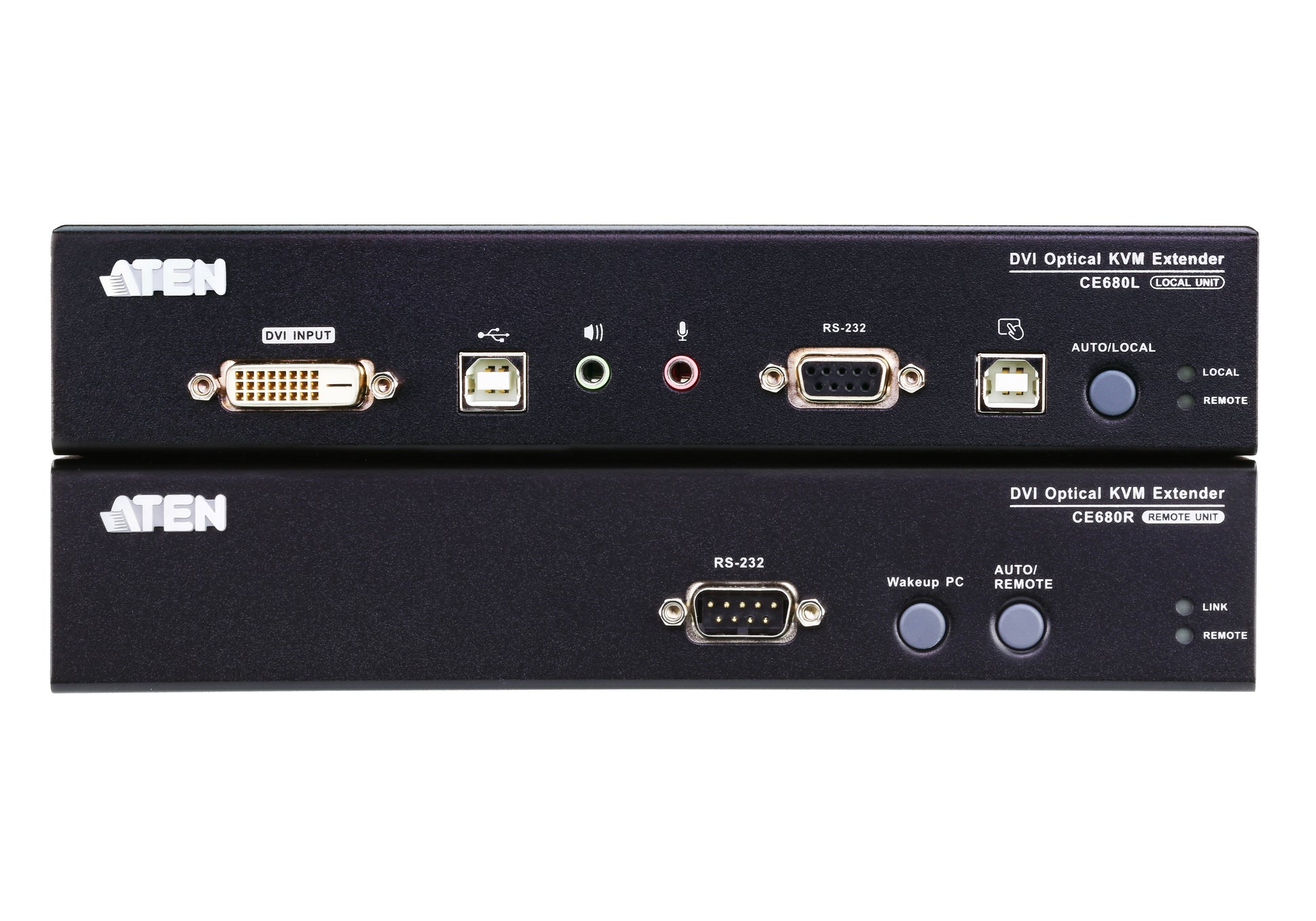 ATEN CE680 KVM switch Rack mounting Black