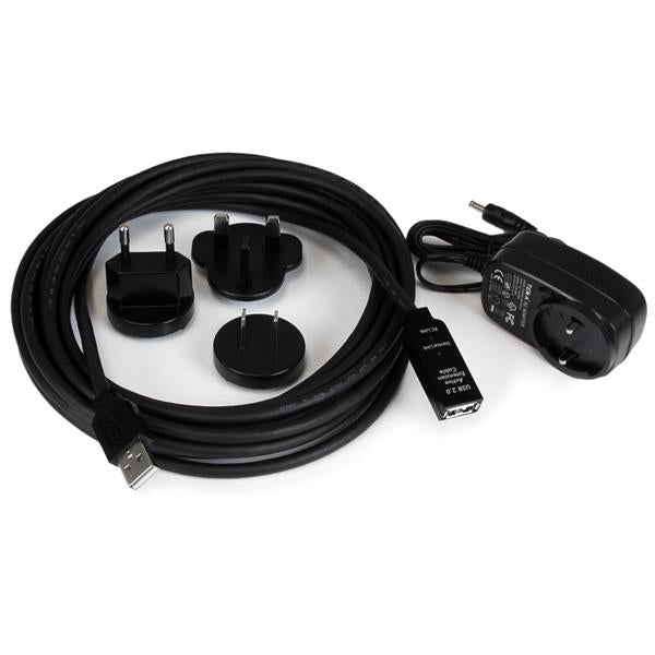 StarTech.com USB2AAEXT5M USB cable USB 2.0 196.9" (5 m) USB A Black
