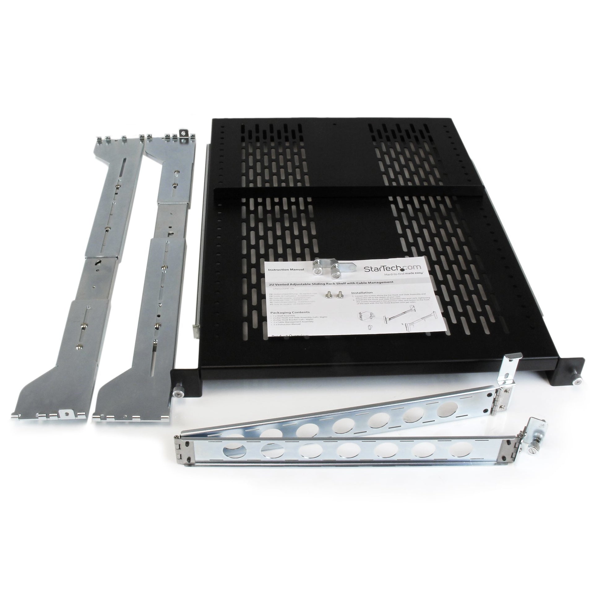 StarTech.com UNISLDSHF19M rack accessory Adjustable shelf