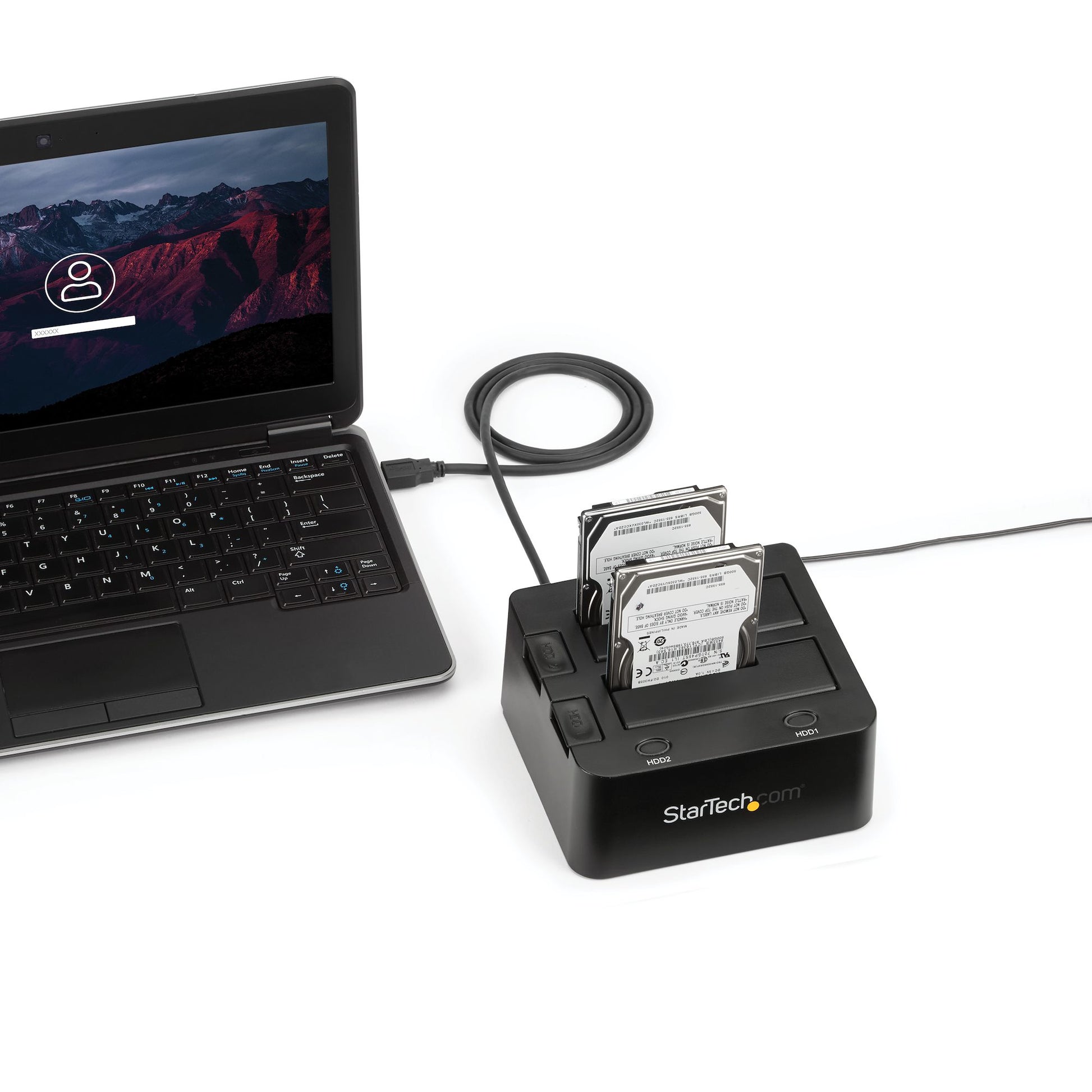 StarTech.com SDOCK2U33 storage drive docking station USB 3.2 Gen 1 (3.1 Gen 1) Type-B Black