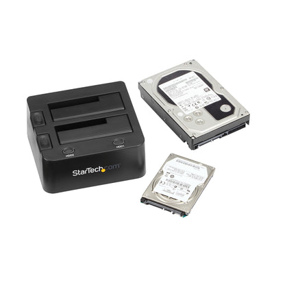 StarTech.com SDOCK2U33 storage drive docking station USB 3.2 Gen 1 (3.1 Gen 1) Type-B Black