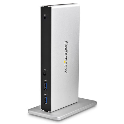 StarTech.com USB3SDOCKDD laptop dock/port replicator Wired USB 3.2 Gen 1 (3.1 Gen 1) Type-B Black, Silver