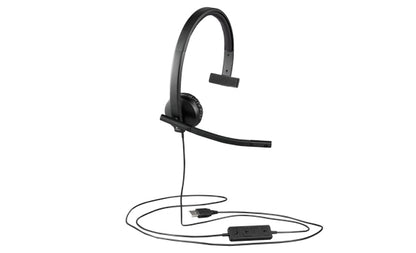 Logitech 981-000570 headphones/headset Wired Head-band Office/Call center Black