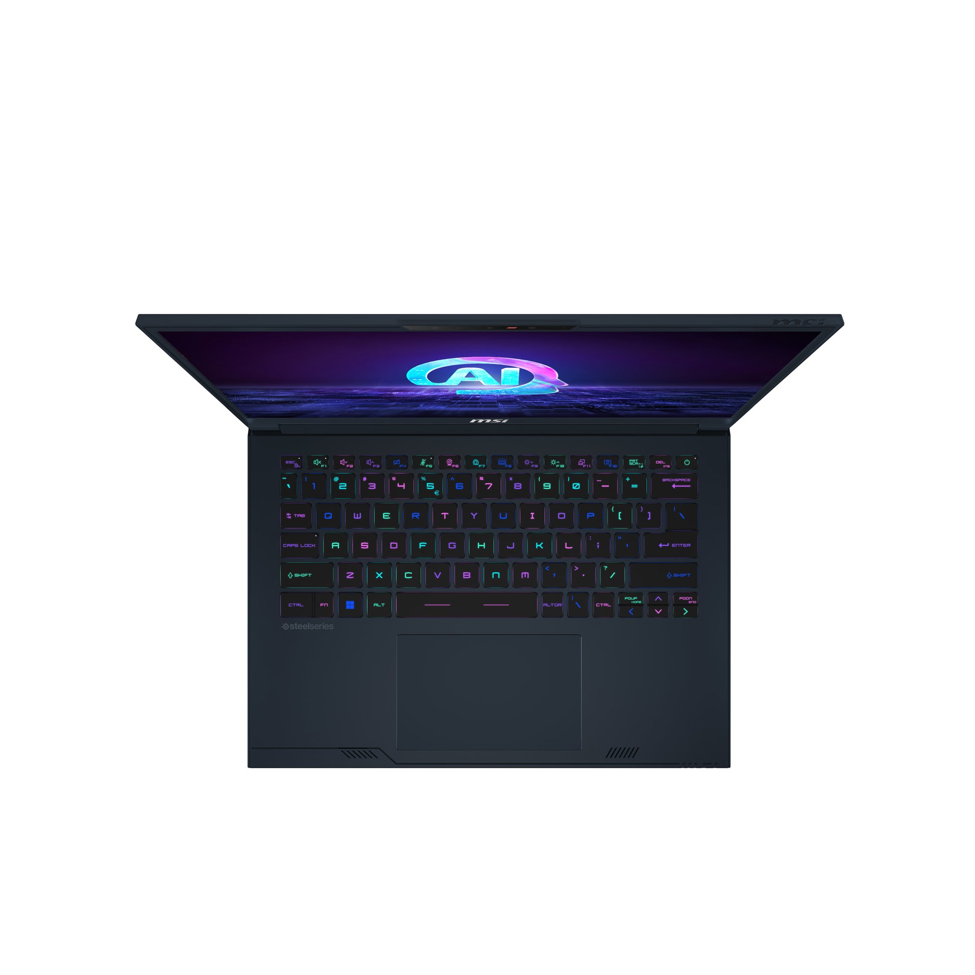 MSI Stealth 14 AI STUDIO A1VEG-090 Intel Core Ultra 7 155H Laptop 14" Full HD+ 16 GB DDR5-SDRAM 1 TB SSD NVIDIA GeForce RTX 4050 Wi-Fi 7 (802.11be) Windows 11 Pro Blue