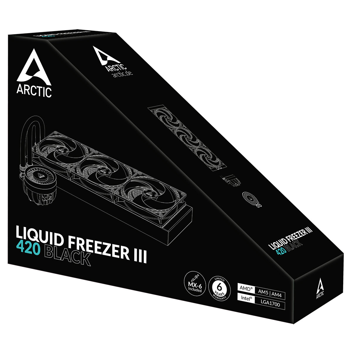 ARCTIC Liquid Freezer III 420 Processor All-in-one liquid cooler 5.51" (14 cm) Black 1 pc(s)