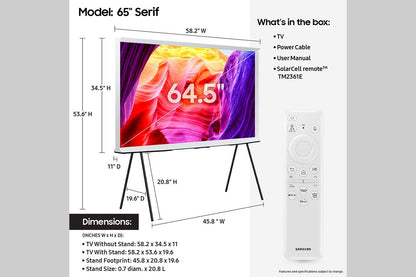 Samsung The Serif QN65LS01DAF 65" 4K Ultra HD Smart TV Wi-Fi White
