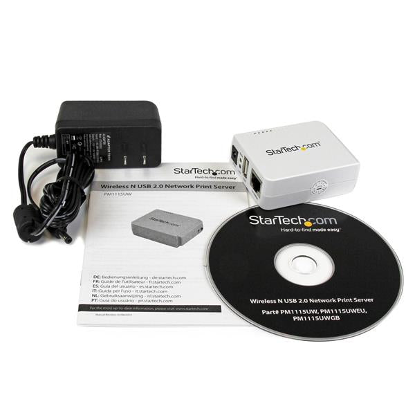 StarTech.com PM1115UW print server Ethernet LAN/Wireless LAN White