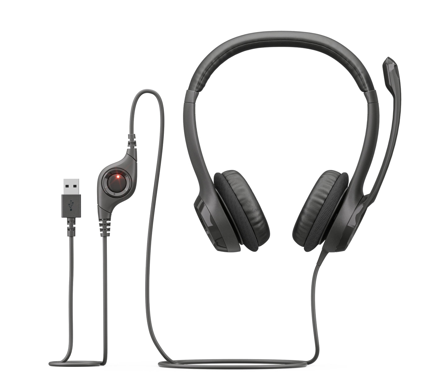Logitech 981-000014 headphones/headset Wired Head-band Office/Call center USB Type-A Black