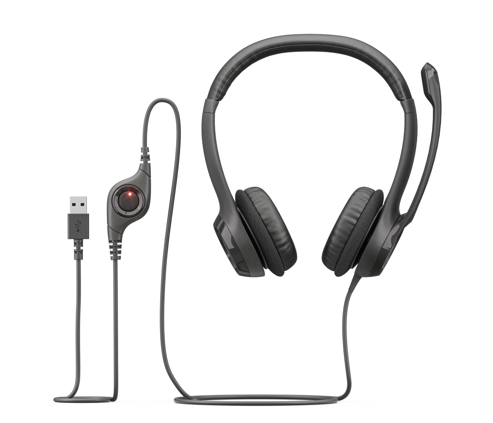 Logitech 981-000014 headphones/headset Wired Head-band Office/Call center USB Type-A Black